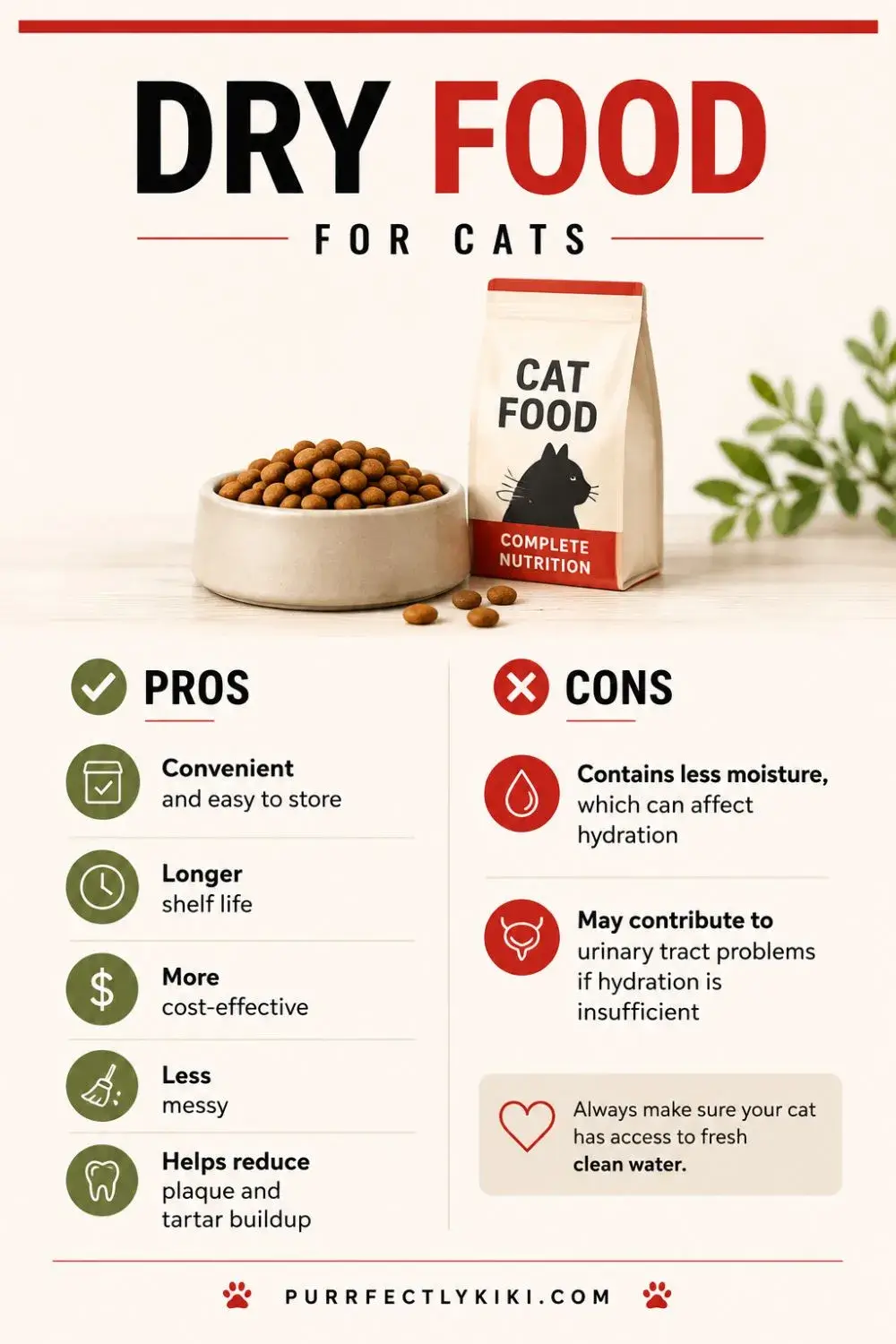 Dry Food For Cats - Pros and Cons IAI