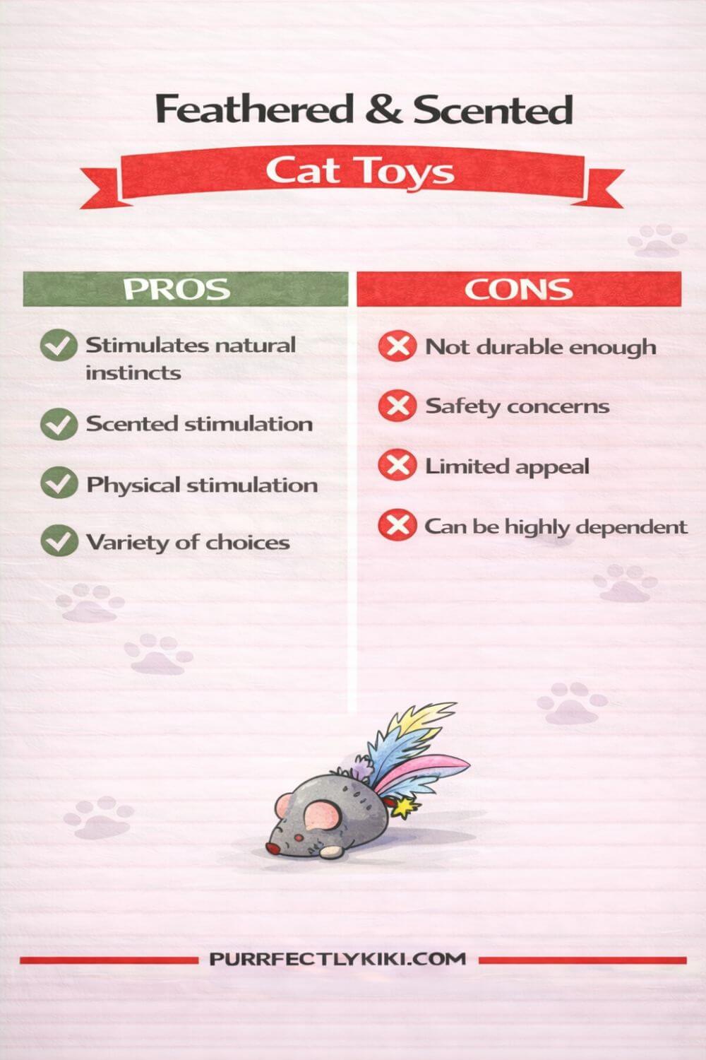 Feathered & Scented Cat Toys - Pros & Cons IAI