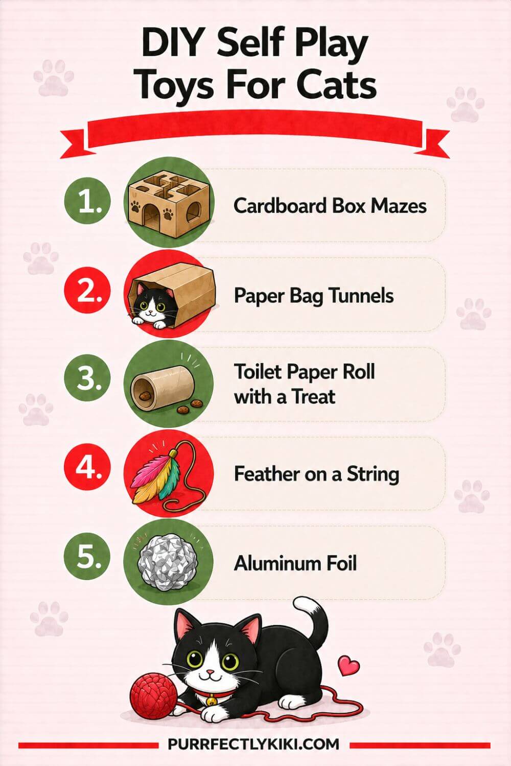 DIY Self Play Toys For Cats IAI