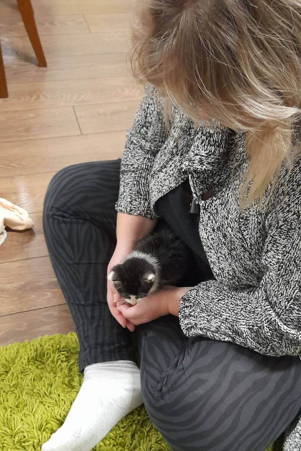 Kiki Curling up with Mommy