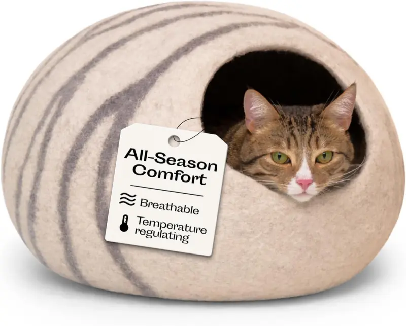 Merino Wool Bed for Indoor Cats