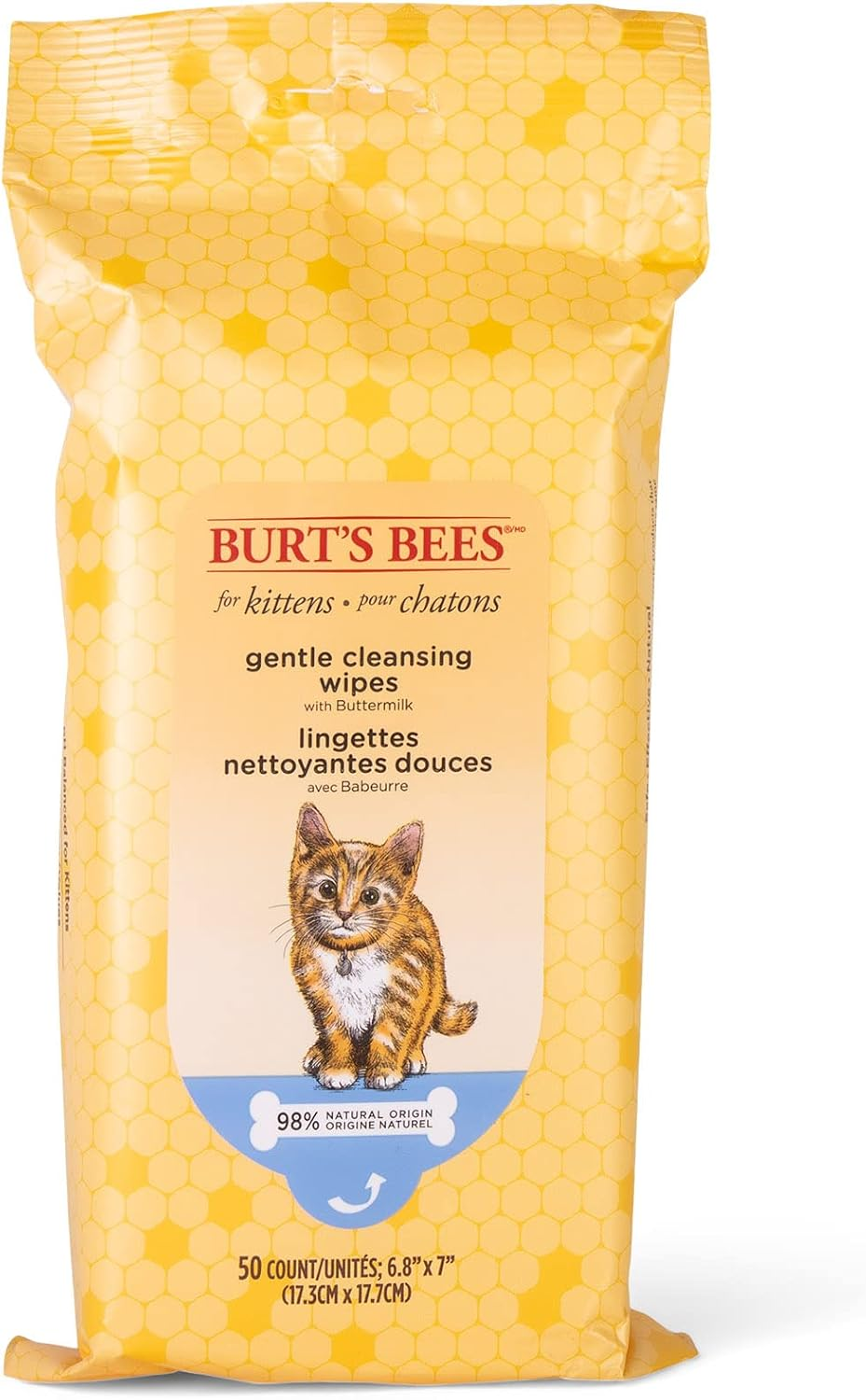 Kitten Grooming Wipes with Buttermilk