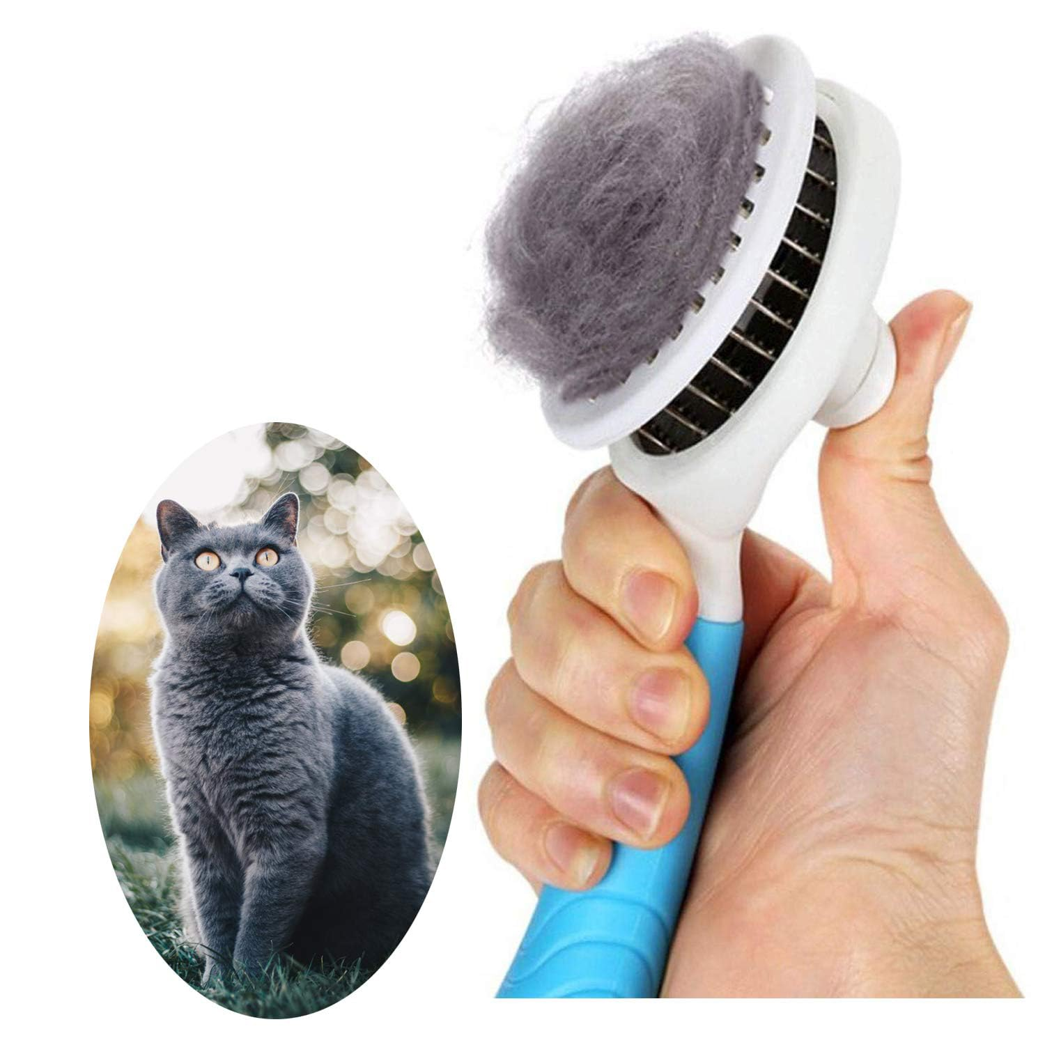 Self Cleaning Slicker Cat Brush