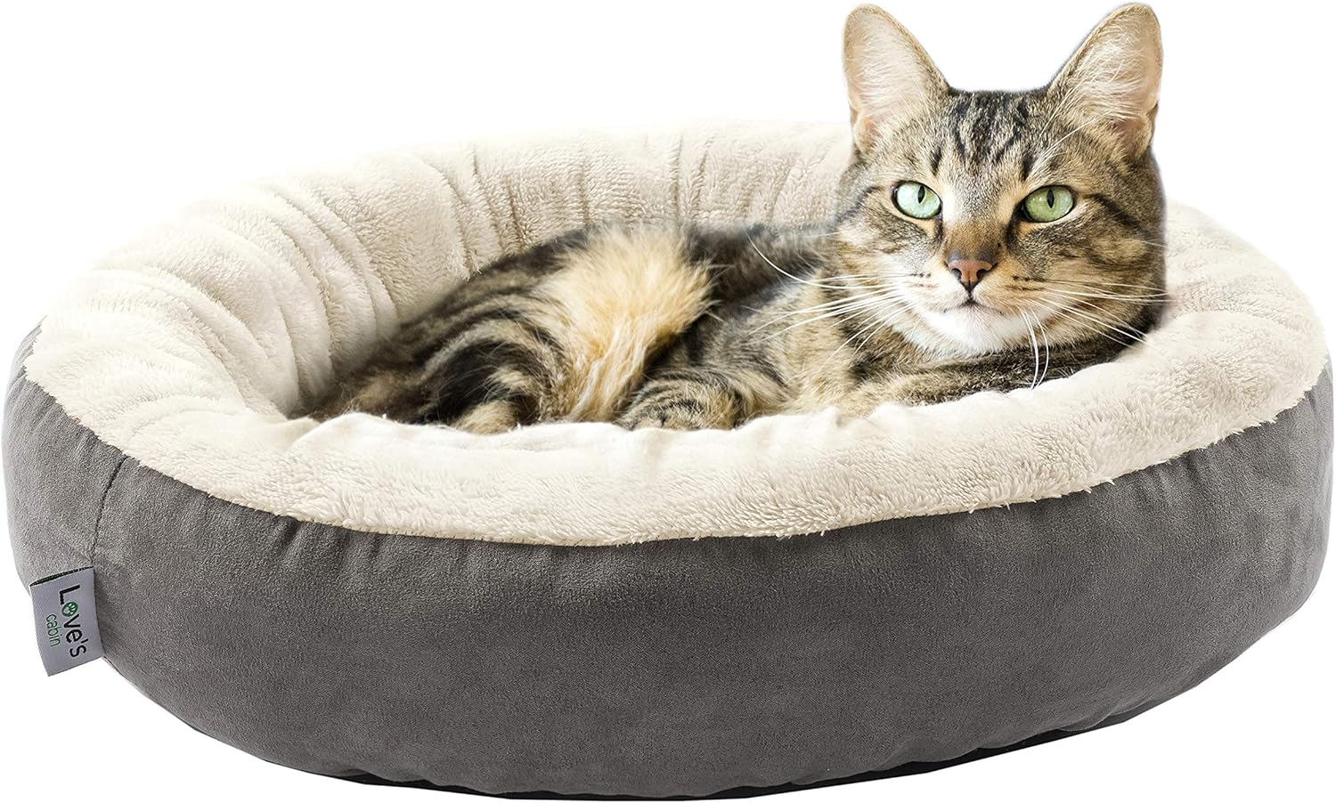 Round Donut Cat and Cushion Bed