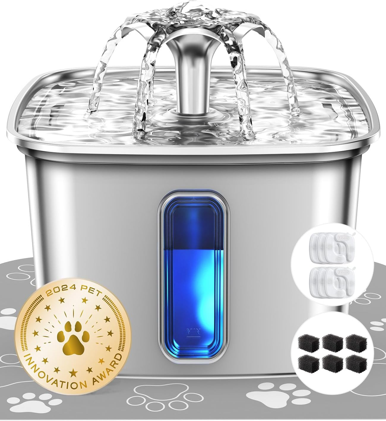 Stainless Steel Cat Water Fountain